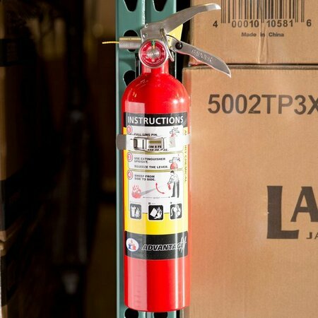 BADGER ADV-250 2.5 lb. Dry Chemical Fire Extinguisher-DOT Vehicle Bracket-Untagged & Rechargeable 472ADV250